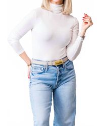 Closed - High Neck Long Sleeve Top - Lyst