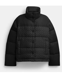 COACH - Signature Down Jacket - Lyst