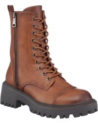 Gc Shoes - Mckay Faux Leather Pull On Combat & Lace-up Boots - Lyst