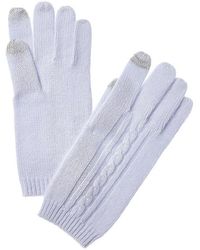 Phenix - Placed Cable Touch Tech Cashmere Gloves - Lyst