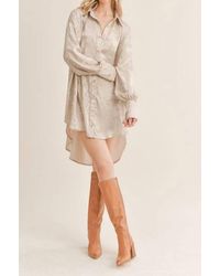 Sage the Label - Luxe Life Shirt Dress - Lyst