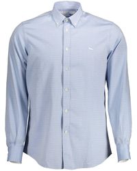 Harmont & Blaine - Light Blue Cotton Shirt - Lyst