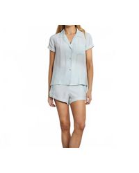 The Sleep Code - Washable Silk Short Pj Set - Lyst