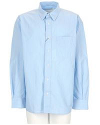 sunflower - New Base Striped Button-Up Cotton Shirt - Lyst