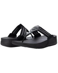 Fitflop - Walkstar Dx4-090 Toe Post Sandals Slip-On Wedge Comfort - Lyst