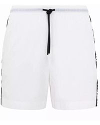 BOSS - Hugo Fab Logo Taping Swim Trunks - Lyst
