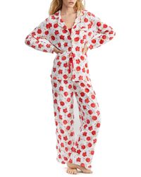 Karen Neuburger - Notch Collar Knit Pajama Set - Lyst