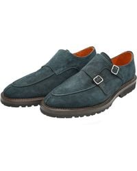 Andrea Ventura Firenze - Norvegese Parigino Adler Monk Strap Suede Shoes - Lyst
