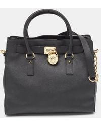 MICHAEL Michael Kors - Leather Large North South Hamilton Tote - Lyst