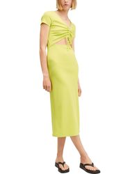 Mng - Daytime Cut-out Midi Dress - Lyst