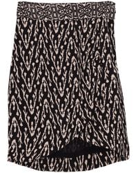 Ba&sh - Iliade Wrap-Effect Printed Mini Skirt - Lyst