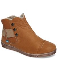 Cloud - Aline Boots Tan Leather Wool Lined Ankle Bootie Hawk2055 - Lyst