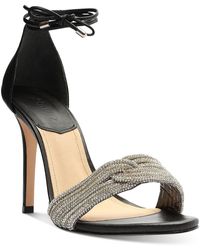 SCHUTZ SHOES - Andy Leather Open Toe Heels - Lyst