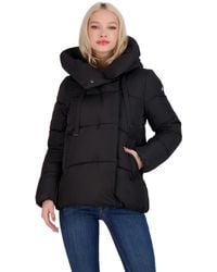 BCBGMAXAZRIA Pillow Collar Hooded Puffer Jacket - ShopStyle