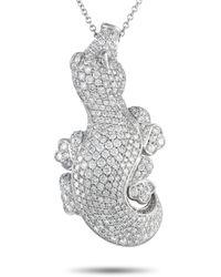 Pasquale Bruni - 18k White Gold 7.14ct Diamond Crocodile Necklace Pb01-102023 - Lyst