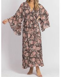 Dress Forum - Butterfly Sleeved Maxi Dress - Lyst