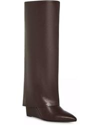 Madden Girl - Evannder 6 Pointed Toe Knee High Fold-Over Boots Khd2036 - Lyst