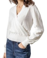 Lilla P - Long Sleeve Surplice Sweater - Lyst