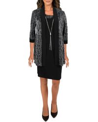 R & M Richards - Petites 2pc Metallic Cocktail And Party Dress - Lyst