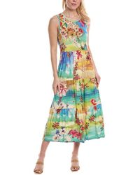 Johnny Was - Tie Dye Sleeveless Tiered Dress - Lyst