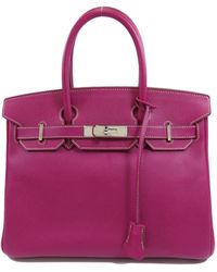 Hermès - Birkin Leather Handbag (pre-owned) - Lyst