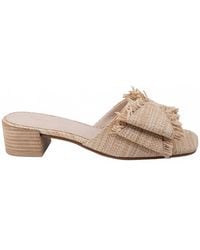 Chocolat Blu - Chip Raffia Sandals - Lyst