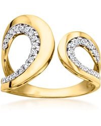 Ross-Simons - Diamond Open Loop Ring - Lyst