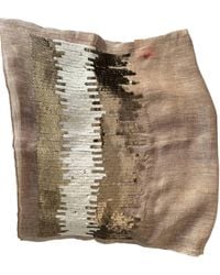 THE GRAY CRAB - Rich Linen Blend Scarf - Lyst
