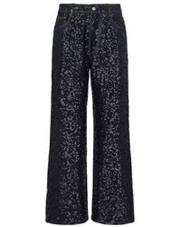 P.A.R.O.S.H. - Guff Sequin Straight Jeans - Lyst