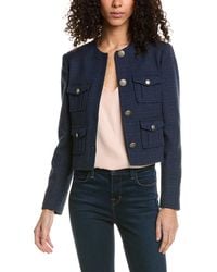 Ted Baker - Cropped Boucle Wool-blend Jacket - Lyst