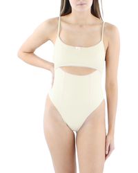Frankie's Bikinis - Julianne Cut-out Thermal One-piece Swimsuit - Lyst