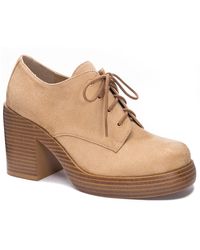 Dirty Laundry - Gatsby Faux Suede Block Heel Casual And Fashion Sneakers - Lyst