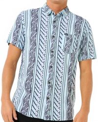 Rip Curl - Fun Times Stripe Short Sleeve Shirt - Lyst