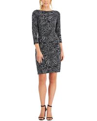 Anne Klein - Metallic Knee Cocktail And Party Dress - Lyst