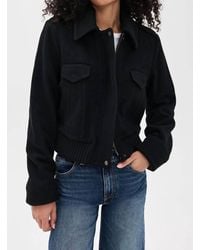 Vince - Cropped Wool Blend Jacket - Lyst