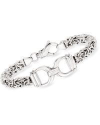 Ross-Simons - Italian Sterling Silver Byzantine Bracelet - Lyst