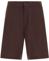 Herno - Tailored Shorts With Button Closure - Lyst