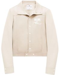 Courreges - Cropped Silk And Nylon Jacket - Lyst