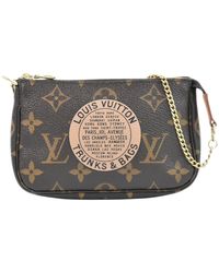 Louis Vuitton - Mini Pochette Accessoires Canvas Clutch Bag (pre-owned) - Lyst