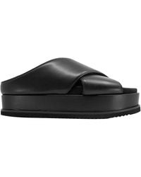 Roam - Cross Stack Platform Sandals - Lyst