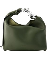 JW Anderson - Small Chain Hobo Bag - J. W.anderson - Leather - Khaki - Lyst
