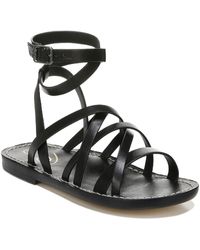 Sam Edelman - Meriai Leather Strappy Slide Sandals - Lyst