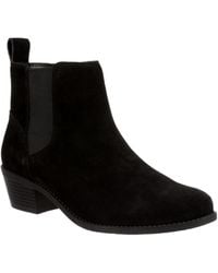 Vionic - Roseland Almond Toe Ankle Boots Roseland-Blk - Lyst