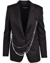 Dondup - Cotton Viscose Elastane Rounded Jacket - Lyst