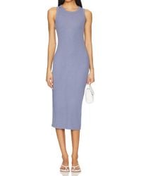 L'Agence - Nura Sleeveless Midi Dress - Lyst