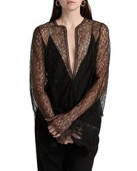 Brandon Maxwell - Eloise Relax Lace Top - Lyst