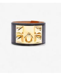 Hermès - Collier De Chien Bracelet Goatskin Leather - Lyst