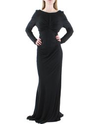 Donna Karan - Knit Long Sleeves Evening Dress - Lyst