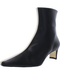 STAUD - Wally Leather Squared Toe Ankle Boots - Lyst