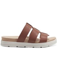 Easy Spirit - Salana Faux Leather Slip On Strappy Sandals - Lyst